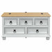 storage box cu sertar Alb 90 x 78 x 45 cm Lemn de pin masiv - WALTI WALTI