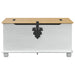 storage box cu sertar Alb 90 x 78 x 45 cm Lemn de pin masiv - WALTI WALTI
