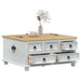 storage box cu sertar Alb 90 x 78 x 45 cm Lemn de pin masiv - WALTI WALTI