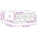storage box cu sertar Alb 90 x 78 x 45 cm Lemn de pin masiv - WALTI WALTI