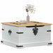 storage box cu raft Alb 78 x 78 x 45 cm Lemn de pin masiv - WALTI WALTI