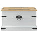 storage box cu raft Alb 78 x 78 x 45 cm Lemn de pin masiv - WALTI WALTI