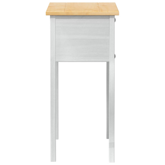 Masă consolă cu sertar Alb 73 x 35 x 73 cm Lemn de pin masiv - WALTI WALTI