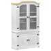 Dulap de Expunere Alb 103.5 x 42 x 180 cm Lemn de pin masiv - WALTI WALTI