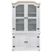 Dulap de Expunere Alb 103.5 x 42 x 180 cm Lemn de pin masiv - WALTI WALTI