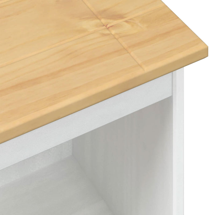 Bibliotecă Alb 46 x 29 x 100 cm Lemn de pin masiv - WALTI WALTI