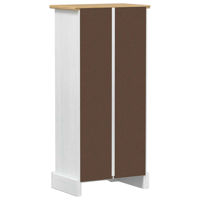 Bibliotecă Alb 46 x 29 x 100 cm Lemn de pin masiv - WALTI WALTI
