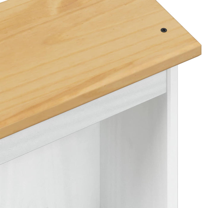 Bibliotecă Alb 46 x 20 x 170 cm Lemn de pin masiv - WALTI WALTI