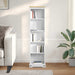 Bibliotecă Alb 46 x 20 x 170 cm Lemn de pin masiv - WALTI WALTI