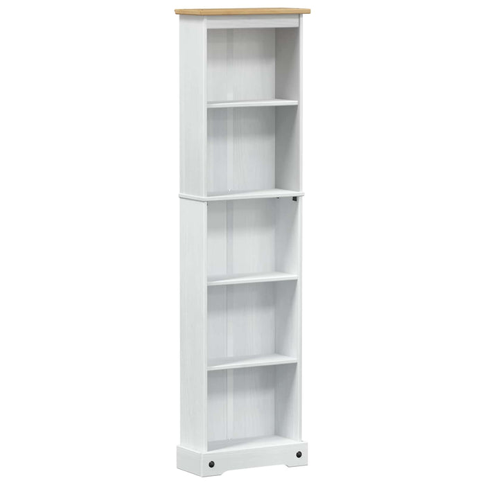 Bibliotecă Alb 46 x 20 x 170 cm Lemn de pin masiv - WALTI WALTI