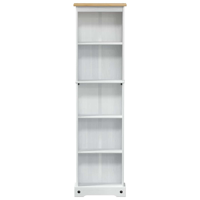 Bibliotecă Alb 46 x 20 x 170 cm Lemn de pin masiv - WALTI WALTI