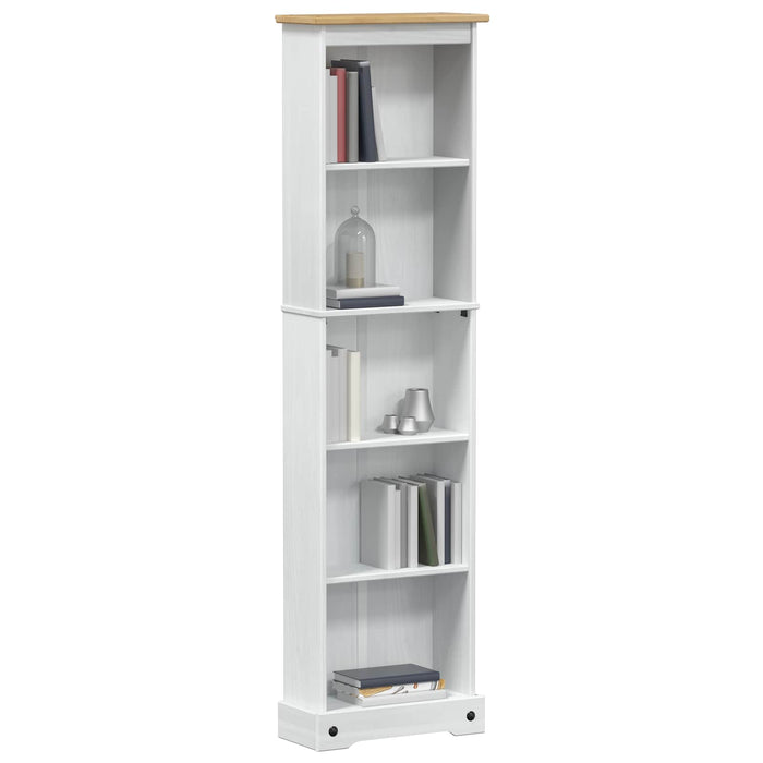 Bibliotecă Alb 46 x 20 x 170 cm Lemn de pin masiv - WALTI WALTI