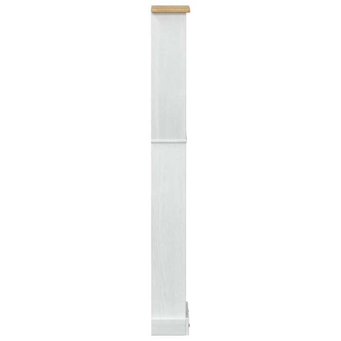 Bibliotecă Alb 46 x 20 x 170 cm Lemn de pin masiv - WALTI WALTI