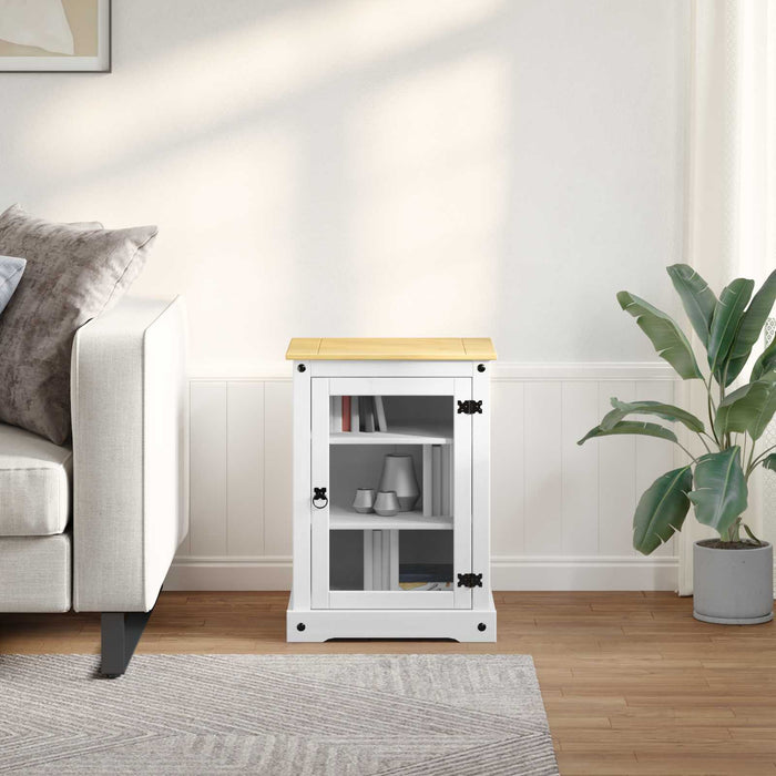 Dulap HiFi Alb 60 x 50 x 82 cm Lemn de pin masiv - WALTI WALTI