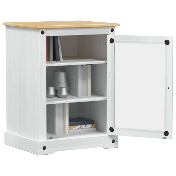 Dulap HiFi Alb 60 x 50 x 82 cm Lemn de pin masiv - WALTI WALTI
