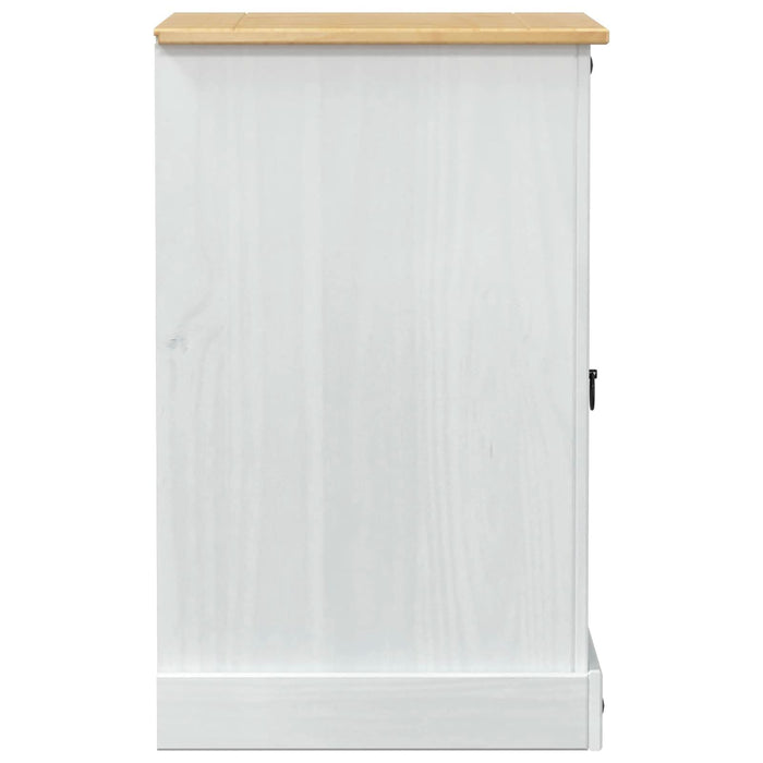 Dulap HiFi Alb 60 x 50 x 82 cm Lemn de pin masiv - WALTI WALTI