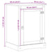 Dulap HiFi Alb 60 x 50 x 82 cm Lemn de pin masiv - WALTI WALTI