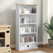 Dulap pentru CD-uri Alb 52 x 17.5 x 103 cm Lemn de pin masiv - WALTI WALTI