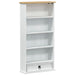 Dulap pentru CD-uri Alb 52 x 17.5 x 103 cm Lemn de pin masiv - WALTI WALTI