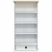 Dulap pentru CD-uri Alb 52 x 17.5 x 103 cm Lemn de pin masiv - WALTI WALTI