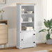 Bufet Alb 74 x 38 x 170 cm Lemn de pin masiv - WALTI WALTI