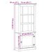 Bufet Alb 74 x 38 x 170 cm Lemn de pin masiv - WALTI WALTI