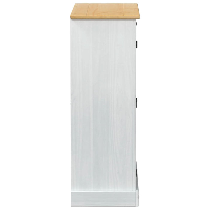 Dulap pentru pantofi Alb 86 x 38.5 x 1080 cm Lemn de pin masiv - WALTI WALTI