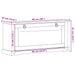 Dulap pentru pantofi cu raft Corona Alb 99 x 32 x 49 cm - WALTI WALTI