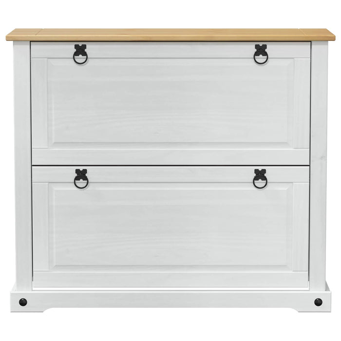 Dulap pentru pantofi cu raft Corona Alb 99 x 32 x 85 cm - WALTI WALTI