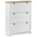 Dulap pentru pantofi cu sertar Corona Alb 99 x 32 x 122 cm - WALTI WALTI