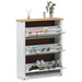 Dulap pentru pantofi cu sertar Corona Alb 99 x 32 x 122 cm - WALTI WALTI