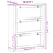 Dulap pentru pantofi cu sertar Corona Alb 99 x 32 x 122 cm - WALTI WALTI