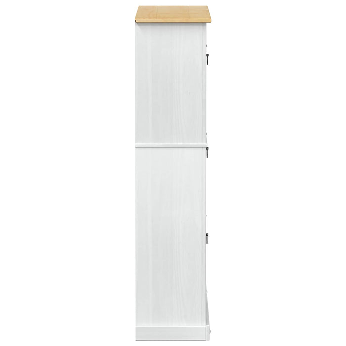 Dulap pentru pantofi cu sertar Corona Alb 99 x 32 x 138 cm - WALTI WALTI