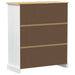 Cabinet pentru vin Alb 97 x 45 x 114 cm Lemn de pin masiv - WALTI WALTI