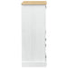 Cabinet pentru vin Alb 97 x 45 x 114 cm Lemn de pin masiv - WALTI WALTI