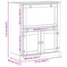 Cabinet pentru vin Alb 97 x 45 x 114 cm Lemn de pin masiv - WALTI WALTI