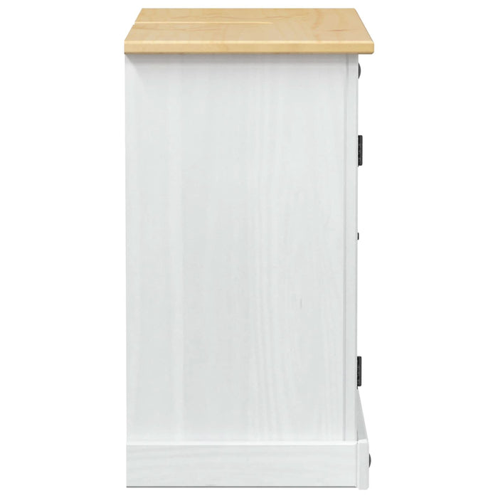 Dulap de chiuvetă cu raft Alb 73 x 33 x 60 cm Lemn de pin masiv - WALTI WALTI
