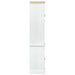 Dulap de Baie cu raft Alb 50 x 40 x 185 cm Lemn de pin masiv - WALTI WALTI
