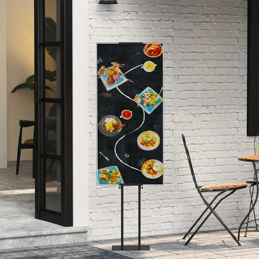 Panouri pentru Târguri Negru 30 x 23,5 x 210 cm Oțel - WALTI WALTI