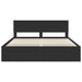 Cadru de pat cu headboard Negru 200 x 200 cm Lemn compozit - WALTI WALTI