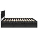 Cadru de pat cu headboard Negru 200 x 200 cm Lemn compozit - WALTI WALTI