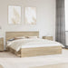 Cadru de pat cu headboard Sonoma 200 x 200 cm Lemn compozit - WALTI WALTI