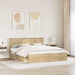 Cadru de pat cu headboard Sonoma 200 x 200 cm Lemn compozit - WALTI WALTI