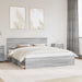 Cadru de pat cu headboard Gri Sonoma 200 x 200 cm Lemn compozit - WALTI WALTI