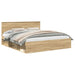 Cadru de pat cu headboard Sonoma 180 x 200 cm Lemn compozit - WALTI WALTI