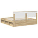 Cadru de pat cu headboard Sonoma 180 x 200 cm Lemn compozit - WALTI WALTI