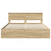 Cadru de pat cu headboard Sonoma 180 x 200 cm Lemn compozit - WALTI WALTI