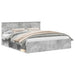 Cadru de pat cu headboard Beton 180 x 200 cm Lemn compozit - WALTI WALTI