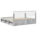 Cadru de pat cu headboard Beton 180 x 200 cm Lemn compozit - WALTI WALTI