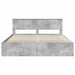 Cadru de pat cu headboard Beton 180 x 200 cm Lemn compozit - WALTI WALTI